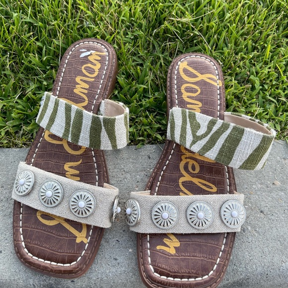 Sam Edelman Green and Brown Sandals - Picture 7 of 10